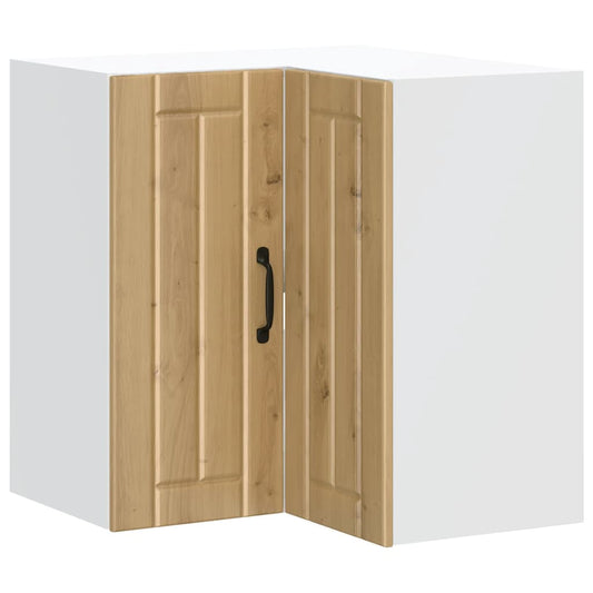 vidaXL Kitchen Wall Corner Cabinet "Lucca" Artisan Oak Engineered Wood