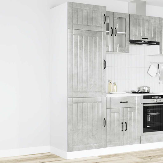 vidaXL Kitchen Cupboard "Lucca" Concrete Grey Engineered Wood