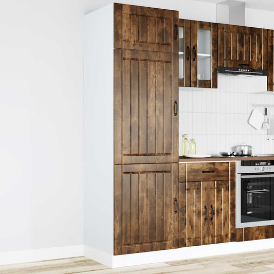 vidaXL Kitchen Cupboard "Lucca" Smoked Oak Engineered Wood