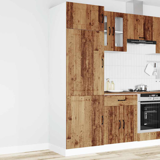 vidaXL Kitchen Cupboard "Lucca" Old Wood Engineered Wood