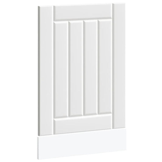 vidaXL Dishwasher Panel "Lucca" White Engineered Wood