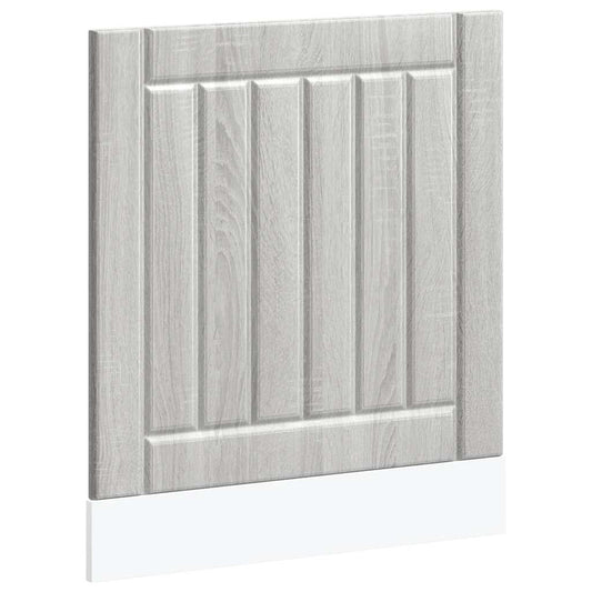 vidaXL Dishwasher Panel "Lucca" Grey Sonoma Engineered Wood