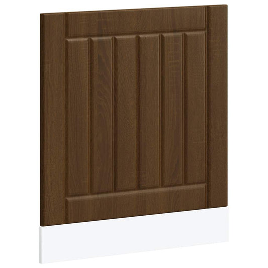 vidaXL Dishwasher Panel "Lucca" Brown Oak Engineered Wood