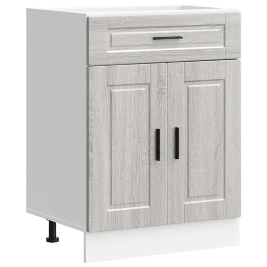 vidaXL Kitchen Base Cabinet Porto Grey Sonoma Engineered Wood