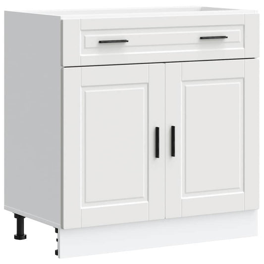 vidaXL Kitchen Base Cabinet "Porto" White Engineered Wood