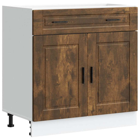 vidaXL Kitchen Base Cabinet Porto Smoked Oak Engineered Wood