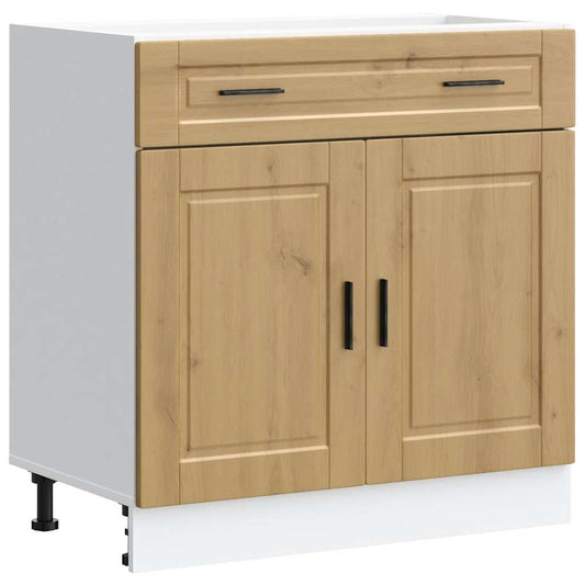 vidaXL Kitchen Base Cabinet "Porto" Artisan Oak Engineered Wood