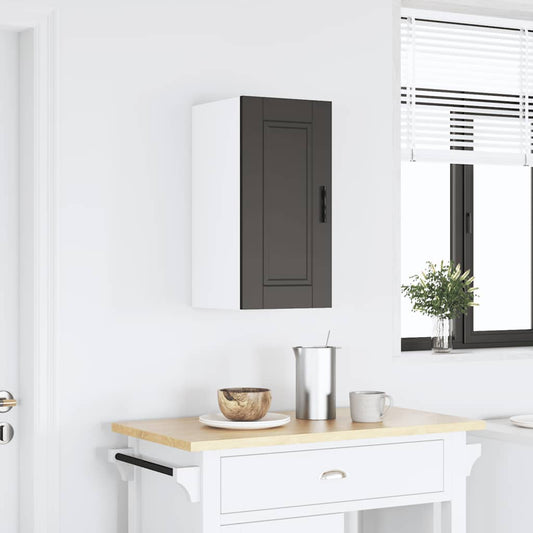 vidaXL Kitchen Wall Cabinet "Porto" Black Engineered Wood