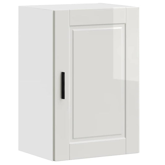 vidaXL Kitchen Wall Cabinet Porto High Gloss White Engineered Wood