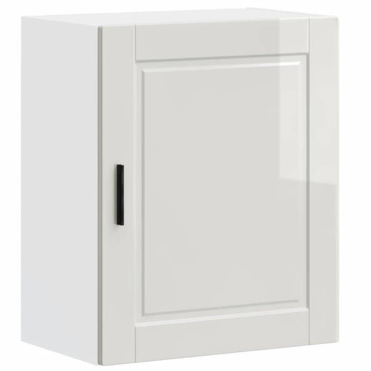 vidaXL Kitchen Wall Cabinet "Porto" High Gloss White Engineered Wood