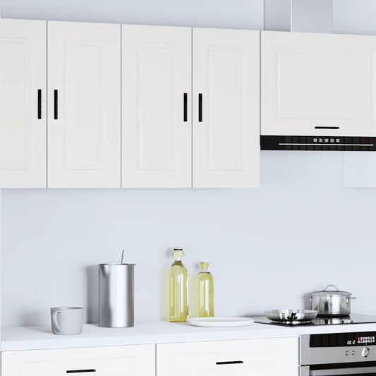 vidaXL Kitchen Wall Cabinet "Porto" White Engineered Wood