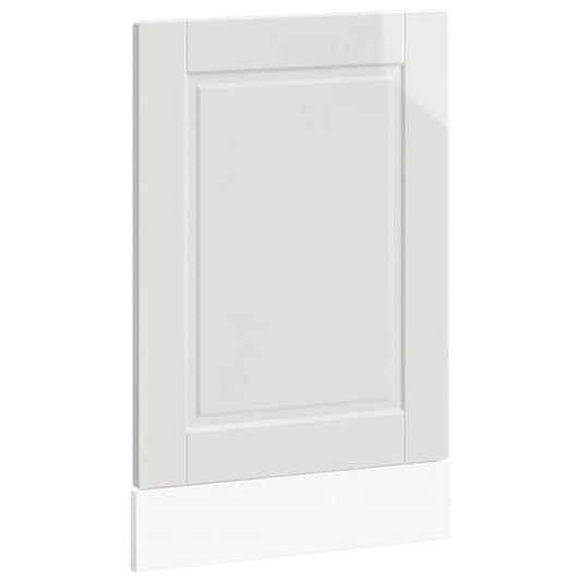 vidaXL Dishwasher Panel "Porto" High Gloss White 45x1,5x57 cm Engineered Wood