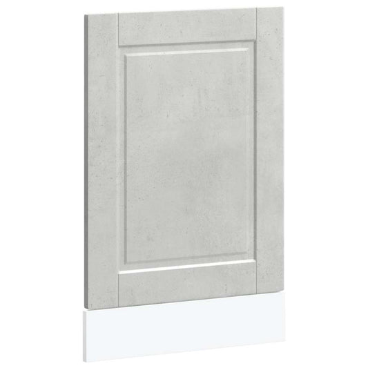 vidaXL Dishwasher Panel Porto Concrete Grey 45x1,5x57 cm Engineered Wood