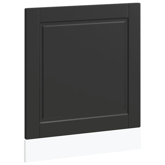 vidaXL Dishwasher Panel "Porto" Black 60x1,5x57 cm Engineered Wood