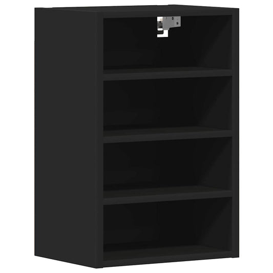 vidaXL Hanging Cabinet "Riga" Black 40x29,5x60 cm Engineered Wood