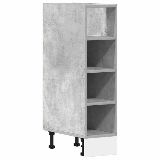 vidaXL Bottom Cabinet "Riga" Concrete Grey 20x44,5x81,5 cm Engineered Wood