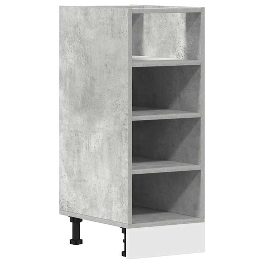 vidaXL Bottom Cabinet "Riga" Concrete Grey 30x44,5x81,5 cm Engineered Wood