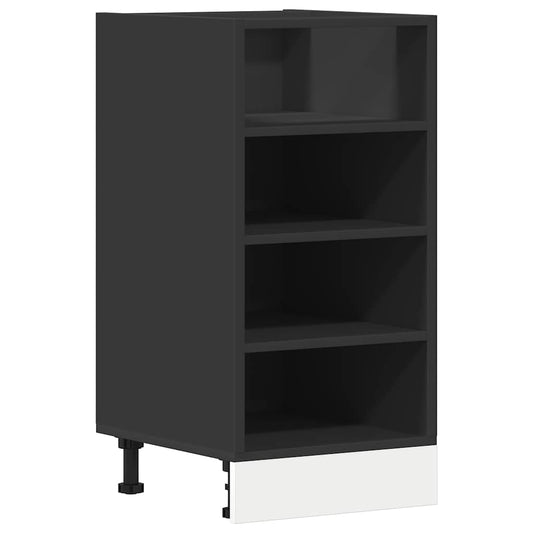 vidaXL Bottom Cabinet "Riga" Black 40x44,5x81,5 cm Engineered Wood