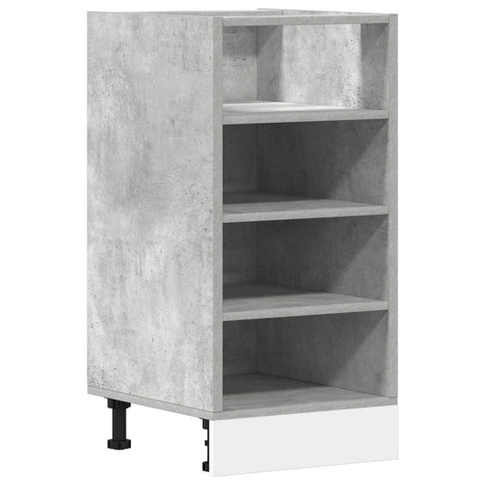 vidaXL Bottom Cabinet "Riga" Concrete Grey 40x44,5x81,5 cm Engineered Wood