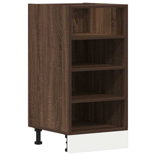 vidaXL Bottom Cabinet Riga Brown Oak 40x44.5x81.5 cm Engineered Wood