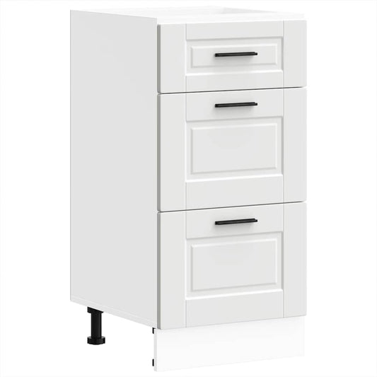 vidaXL Kitchen Base Cabinet "Porto" White Engineered Wood