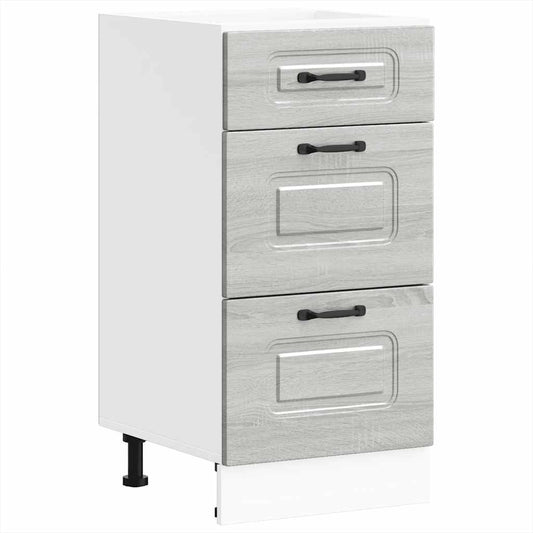 vidaXL Kitchen Base Cabinet "Kalmar" Grey Sonoma Engineered Wood