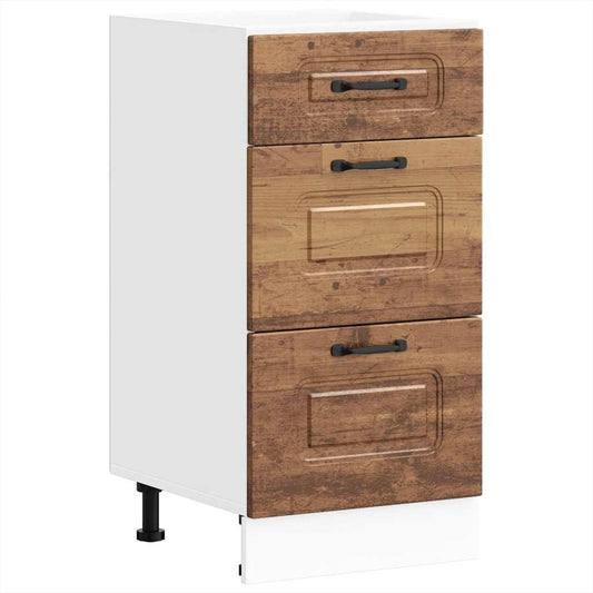vidaXL Kitchen Base Cabinet "Kalmar" Old Wood Engineered Wood