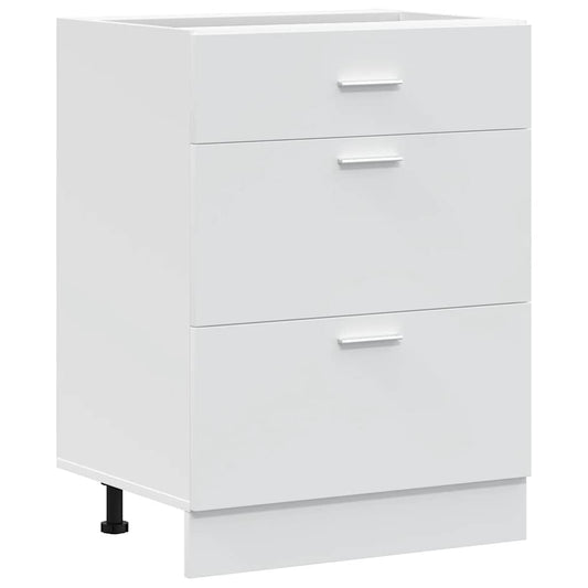 vidaXL Kitchen Base Cabinet "Lyon" White Engineered Wood