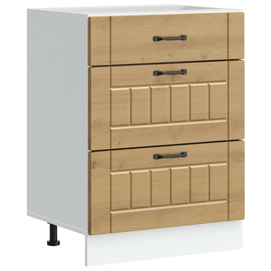 vidaXL Kitchen Base Cabinet "Lucca" Artisan Oak Engineered Wood