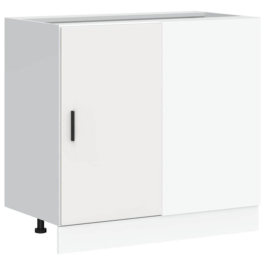 vidaXL Kitchen Base Cabinet "Lyon" White Engineered Wood