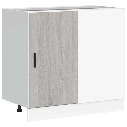 vidaXL Kitchen Base Cabinet "Lyon" Grey Sonoma Engineered Wood