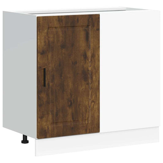 vidaXL Kitchen Base Cabinet "Porto" Smoked Oak Engineered Wood