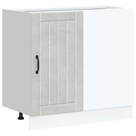 vidaXL Kitchen Base Cabinet "Lucca" Concrete Grey Engineered Wood