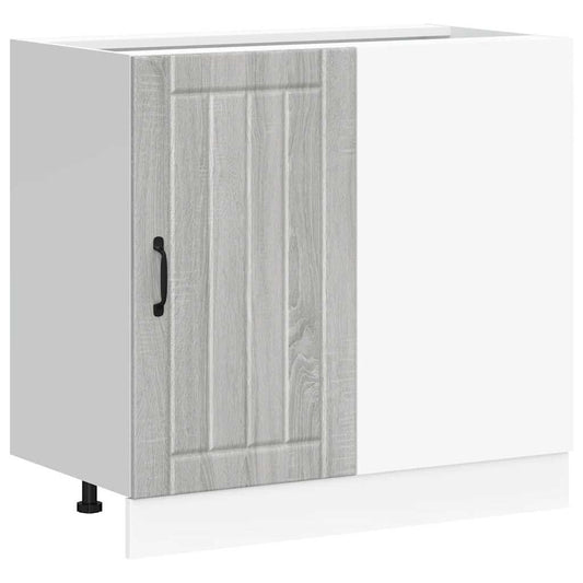 vidaXL Kitchen Base Cabinet "Lucca" Grey Sonoma Engineered Wood
