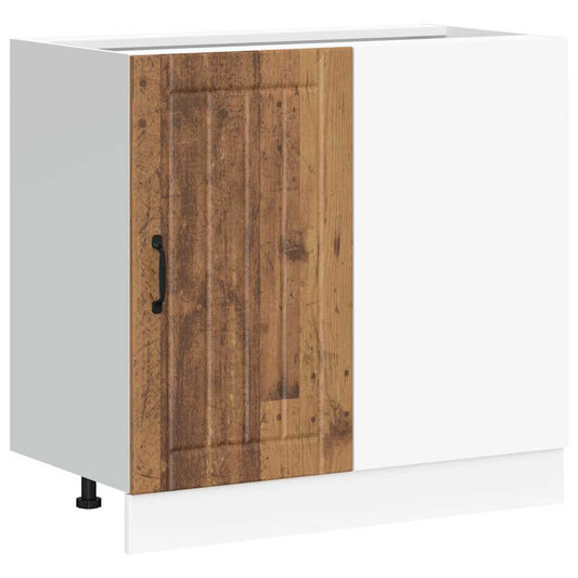 vidaXL Kitchen Base Cabinet "Lucca" Old Wood Engineered Wood