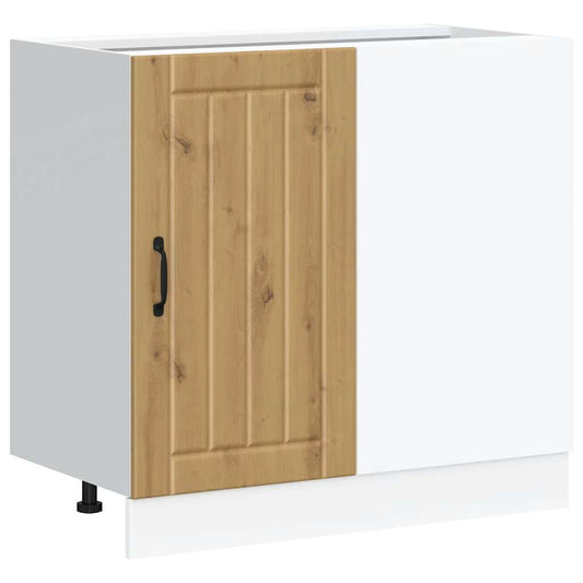 vidaXL Kitchen Base Cabinet "Lucca" Artisan Oak Engineered Wood