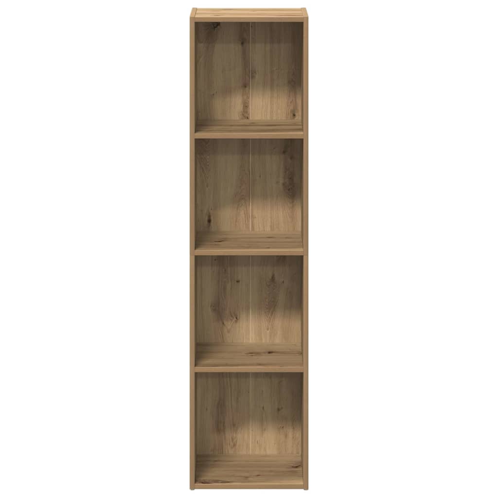 vidaXL Book Cabinet Artisan Oak 36x30x143 cm Engineered Wood