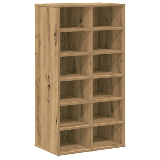 vidaXL Shoe Rack Artisan Oak 54x34x100,5 cm Engineered Wood