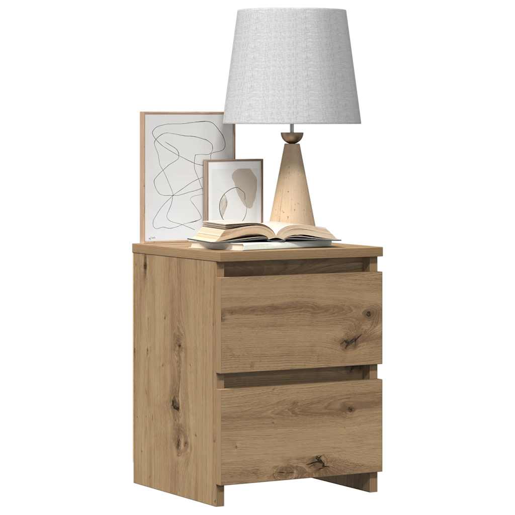 vidaXL Bedside Cabinet Aritisan Oak 30x30x40 cm Engineered Wood
