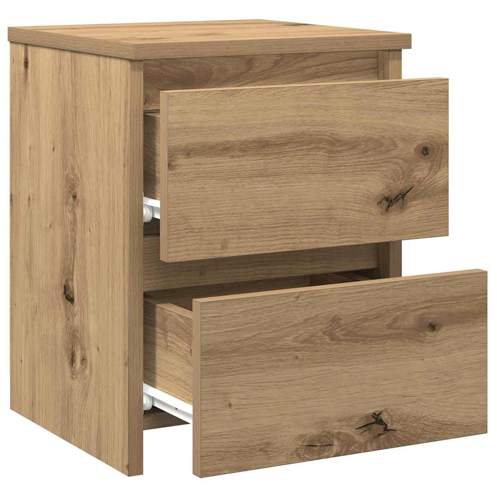vidaXL Bedside Cabinets 2 pcs Aritisan Oak 30x30x40 cm Engineered Wood
