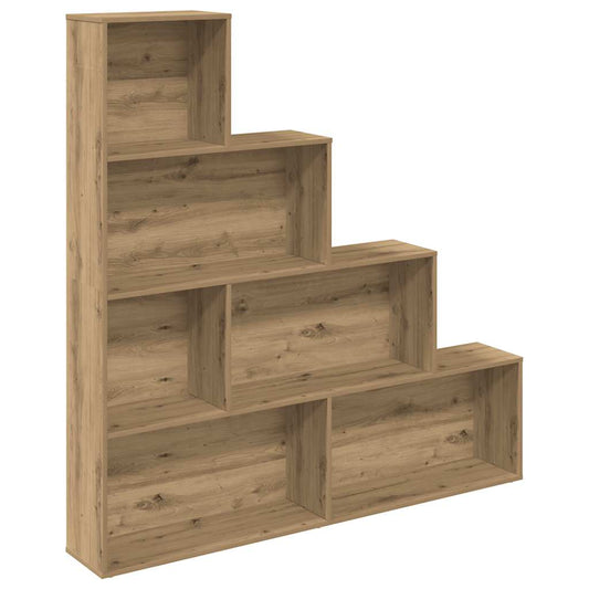 vidaXL Book Cabinet Artisan Oak 157x24x160 cm Engineered Wood