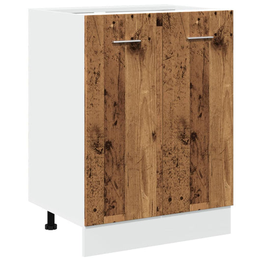vidaXL Bottom Cabinet "Lyon" Old Wood 60x46x81,5 cm Engineered Wood