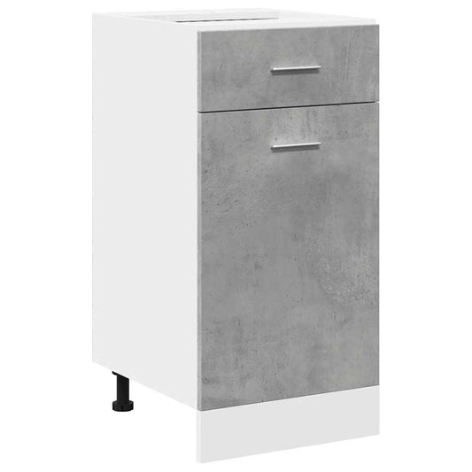 vidaXL Drawer Bottom Cabinet "Lyon" Concrete Grey 40x46x81,5 cm Engineered Wood
