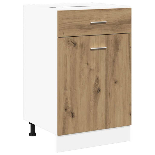 vidaXL Drawer Bottom Cabinet "Lyon" Artisan Oak 50x46x81,5 cm Engineered Wood