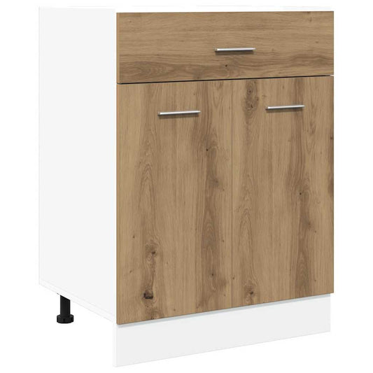 vidaXL Drawer Bottom Cabinet "Lyon" Artisan Oak 60x46x81,5 cm Engineered Wood