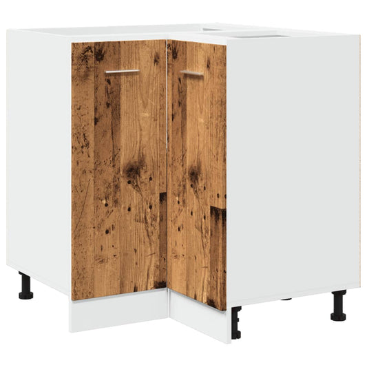 vidaXL Kitchen Cabinet "Lyon" Old Wood 75,5x75,5x81,5 cm Engineered Wood