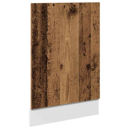 vidaXL Dishwasher Panel "Lyon" Old Wood 45x3x67 cm Engineered Wood