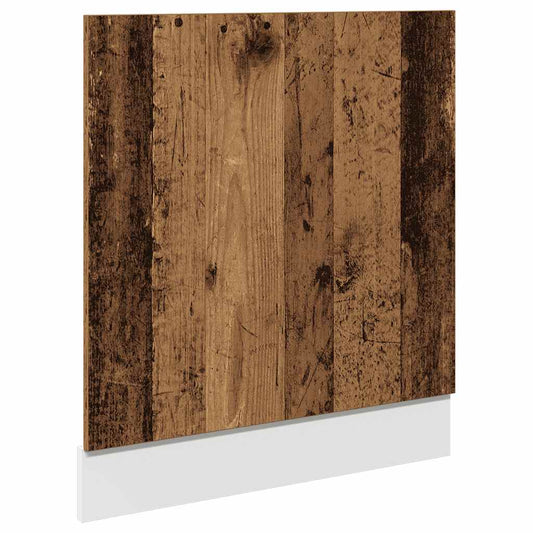 vidaXL Dishwasher Panel "Lyon" Old Wood 60x1,5x67 cm Engineered Wood