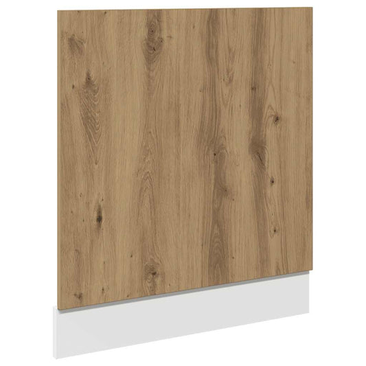 vidaXL Dishwasher Panel "Lyon" Artisan Oak 60x1,5x67 cm Engineered Wood