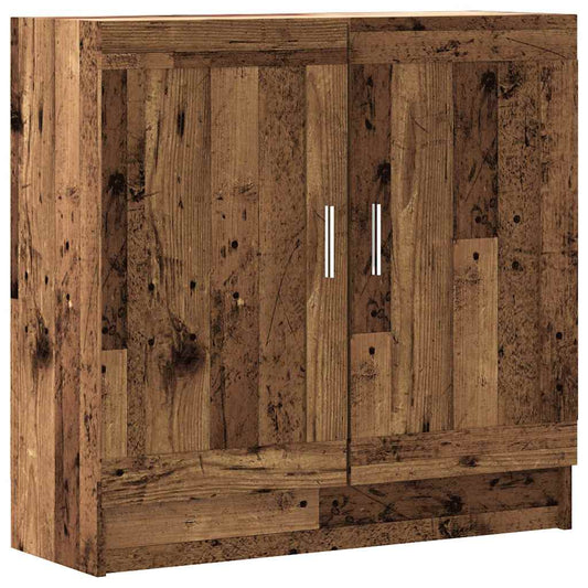 vidaXL Book Cabinet Old Wood 82,5x30,5x80 cm Engineered Wood